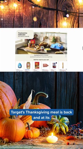 Target's Thanksgiving meal deal is back this year, and they say it's the lowest price its ever been. At just under $20, you can feed a family of four.