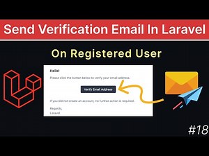 How To Send Verification Email to Registered Users - Laravel Email Verification Tutorial