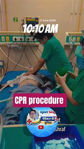 )CPR Procedure Step by Step | Emergency Life Saving Technique | Ajeet Singh Medical Ki Duniya
