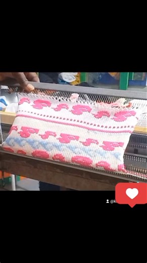 Beautiful Fair isle Pattern #knittingmachine #diy #shorts