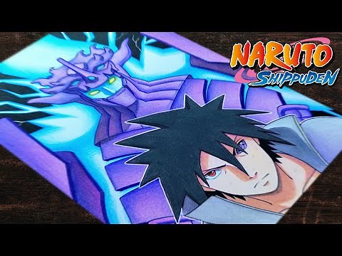 How to Draw"Uchiha Sasuke"with (Indra Susanoo)step by step(Tutorial) for beginners||Naruto Shippuden