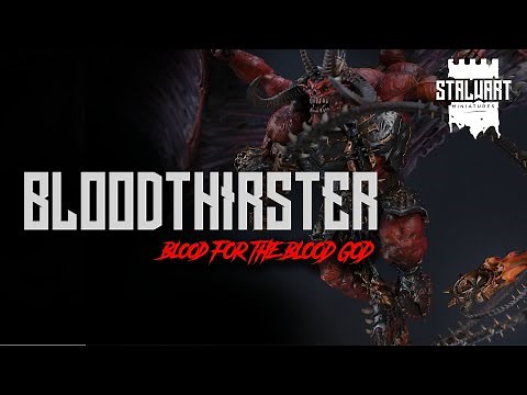 How to paint a Bloodthirster of Khorne - Drybrushing, painting fire and molten effects