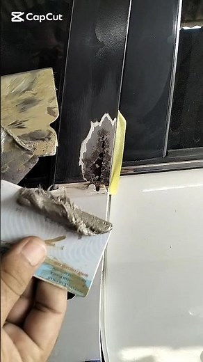 door panel repair with fiberglass