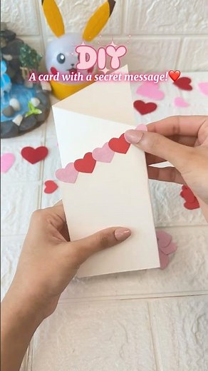 Easy Valentine’s Greeting Card | Unique Hidden Message DIY ❤️