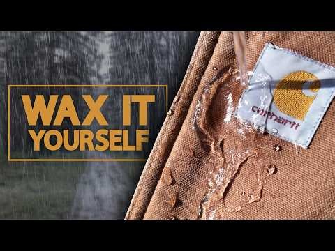 This jacket is perfect for waxing! DIY TIN CLOTH