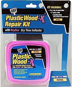 DAP Plastic Wood-X Kit with DryDex Wood Filler, Natural, 8 Oz (7079800596)