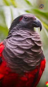 This is the Dracula Parrot – one of the most mysterious and striking parrots on Earth. 😳 #parrot #birding #birdwatching #wildlifesighting #freepets #naturelovers #petrescue #knowanytime | Know Anytime