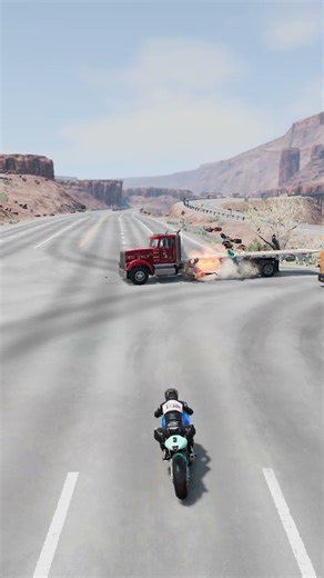 Realistic Highway Car Crashes #325 | BeamNG Drive