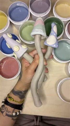 Ceramics mushrooms! 🎨 Part 1 is OUT! ✨ #ceramics #painting