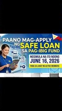 Paano mag-apply sa Safe Loan sa Pag-ibig Fund. Up 10,000 ang pwde mo ma-loan.
