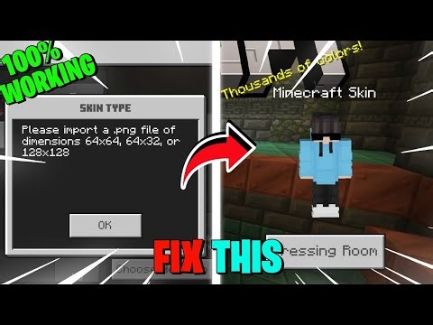 How To Fix Custom Skin Problem In Minecraft Pe 1.21+