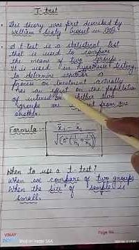 T - test in hypothesis |#ttest |#hypothesis |#statistics |#research |#shorts |#short
