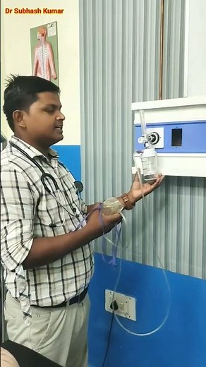 How To Connect Oxygen With Patient #dr_subhash_kumar #oxygen #nurse #patientcare