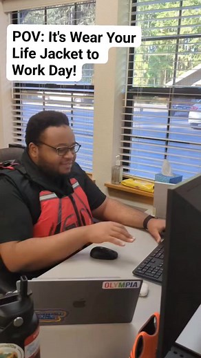 8.1K views · 122 reactions | Here at the Recreational Boating Safety Program, we love an opportunity to show off our life jackets – so Wear your Life Jacket To Work Day is one of our favorite days of the year! Help us normalize boating safety practices by always wearing a life jacket while out on the water! #SafeBoatingWeek #WearYourLifeJackettoWorkDay | Washington State Parks & Recreation Commission | Facebook