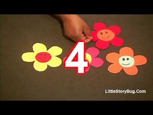 Preschool song for Spring - 5 Spring Flowers - Littlestorybug