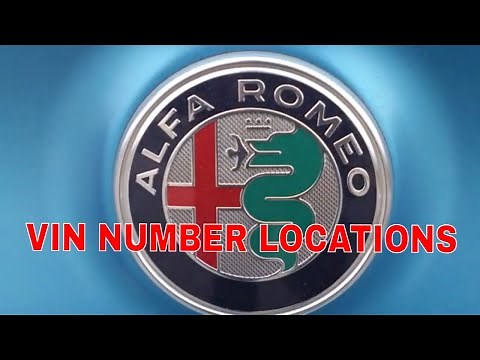 Alfa Romeo VIN Number Locations - Where to find VIN number on Alfa Romeo Cars