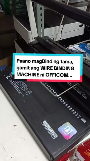 Paano magBind ng WIRE BINDING MACHINE ni OFFICOM?