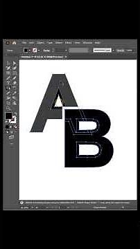 A + B Logo design tutorial | Adobe Illustrator