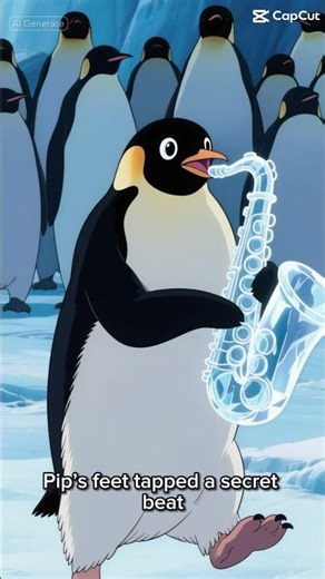 Pip the Penguin Part 1 #fictionalstory #animalstory #penguin #capcut #fypシ