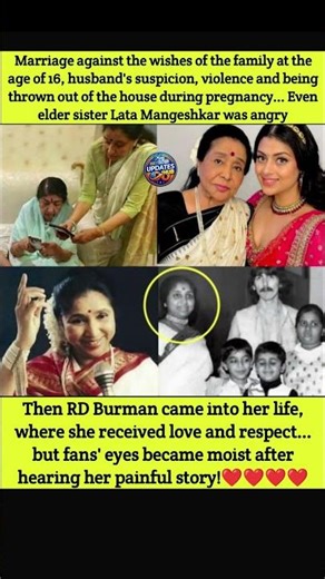 Asha Bhosle’s Painful Past: The Hidden Truth of Her First Marriage