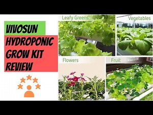 VIVOSUN Hydroponic Grow Kit, 3 Layers 108 Plant Sites 12 PVC Pipes Hydroponics Growing System