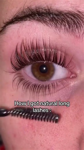 How I got natural long eyelashes