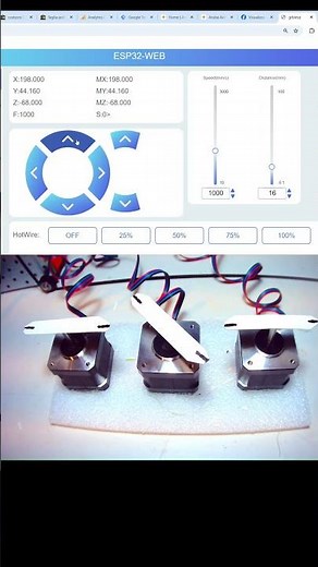 Nema17 motors and mks dlc32 wifi board #mks #dlc32 #wifi #nema17 #costycnc