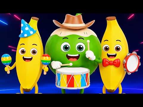 Frutas Bailando Cumbia 🥥🍌 | Coco Banana 🎶 | Canciones Infantiles