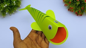 29K views · 588 reactions | Simple paper craft fish making ideas - School project ideas with fun - Handmade easy origami toy fish #Crafts #PaperFish #OrigamiFish | Mr. Creator | Facebook