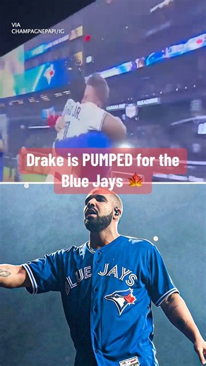 Drake celebrates the Blue Jays winning the AL pennant and going back to the World Series 👀 (via champagnepapi/IG) | Yahoo Sports