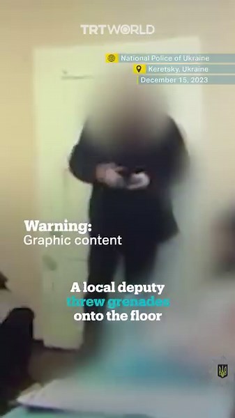 A village councillor detonated three grenades on the floor of a council meeting in Keretsky, western Ukraine. The incident, which was live-streaming on the council’s page, left 26 people injured with six of them in critical condition. | TRT World