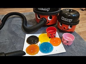 Vacuuming Colourful JELLY with Hungry Henry Hoover! Mess Test