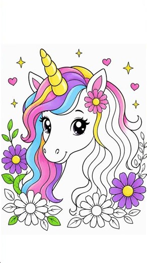 Unicorn coloring tutorial #happycoloring #unicorn #coloringadventure