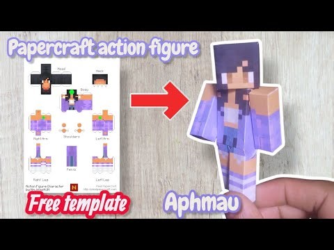 make action figure ‪@Aphmau‬ with paper