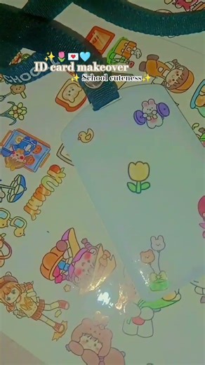 school ID card makeover #cute #aesthetic #school #DIY #short #Trend #cutup