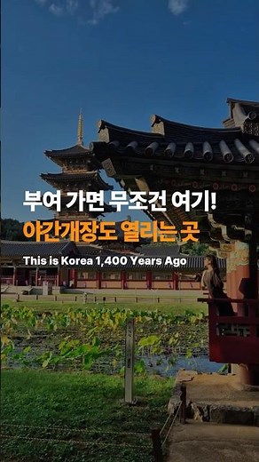 부여에서 무조건 가봐야 할 곳! 야간개장까지 즐기는 부여 대표 여행지👑