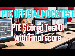Full Official Pearson PTE Mock Score Test || PTE SCORED TEST D