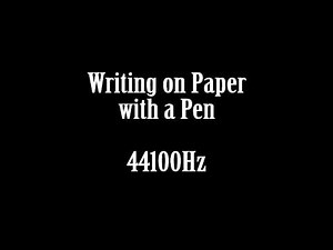 Pen Writing on Paper Sound Effect Free High Quality Sound FX