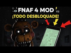 FNAF 4 MOD APK - Noche 6, Menú de Trucos y Mapa de la Casa ¡DESBLOQUEADO!