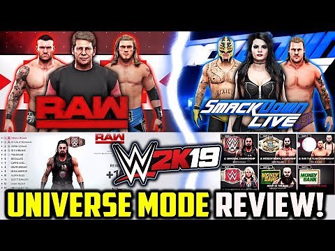 WWE 2K19 Universe Mode REVIEW! *NEW FEATURES!*