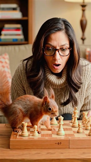 "You Won’t Believe This… A Mouse Beat a Girl in Chess 😳♟️ #shorts