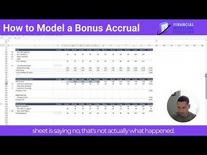 How to Model a Bonus Accrual