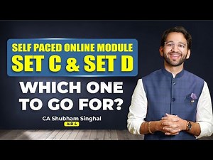 Which subject to select in ICAI Self Paced Set C & Set D | ICAI | CA Final | May'25 and onwards