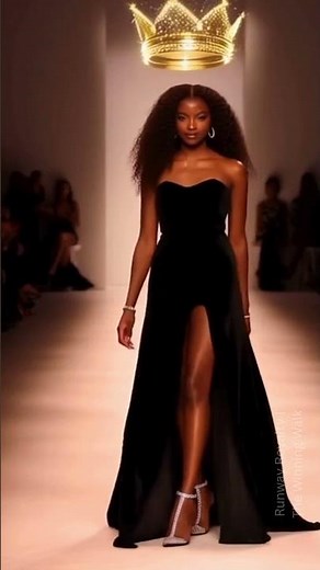 A confident young South African model | AI Models Catwalk | Runway Royalty | The Winning Walk
