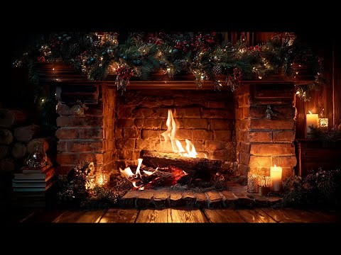 The Most Beautiful & Relaxing Christmas Fireplace for Your Home | Soft Crackling Woods | 10 Hours 4K