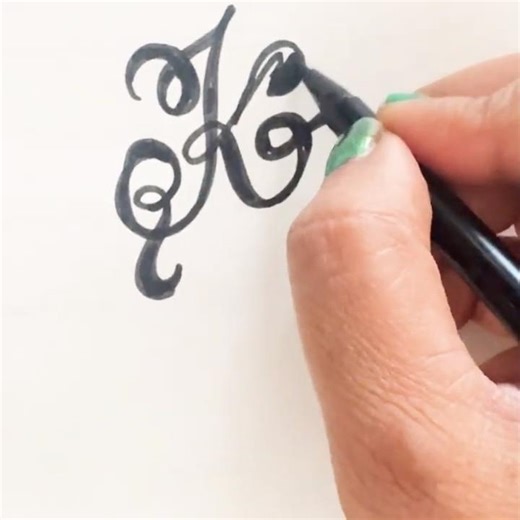 🔥This Letter “K” Will Blow Your Mind 🤯✨ | Most Beautiful Calligraphy K Ever!