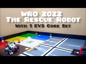 WRO 2022 Junior | Robot Solution Idea with one EV3 Core Set