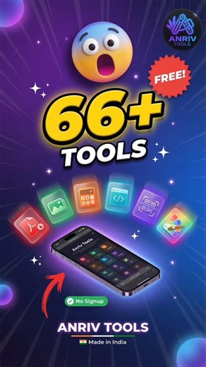 66+FREE Online Tools 😱 Ek Website Par | No Signup No Download | Anriv Tools #shorts #viral #trending