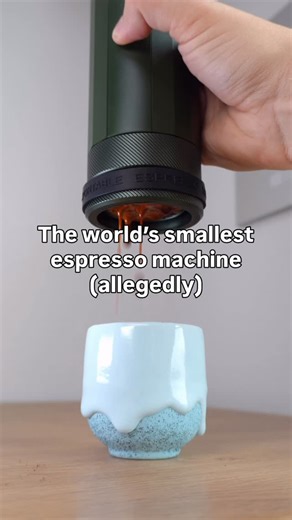 35K views · 423 reactions | This tiny espresso machine humbled my $12,000 setup | ryantagcoffee | Facebook