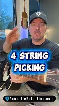 4 String Picking | Beginner Guitar Lesson